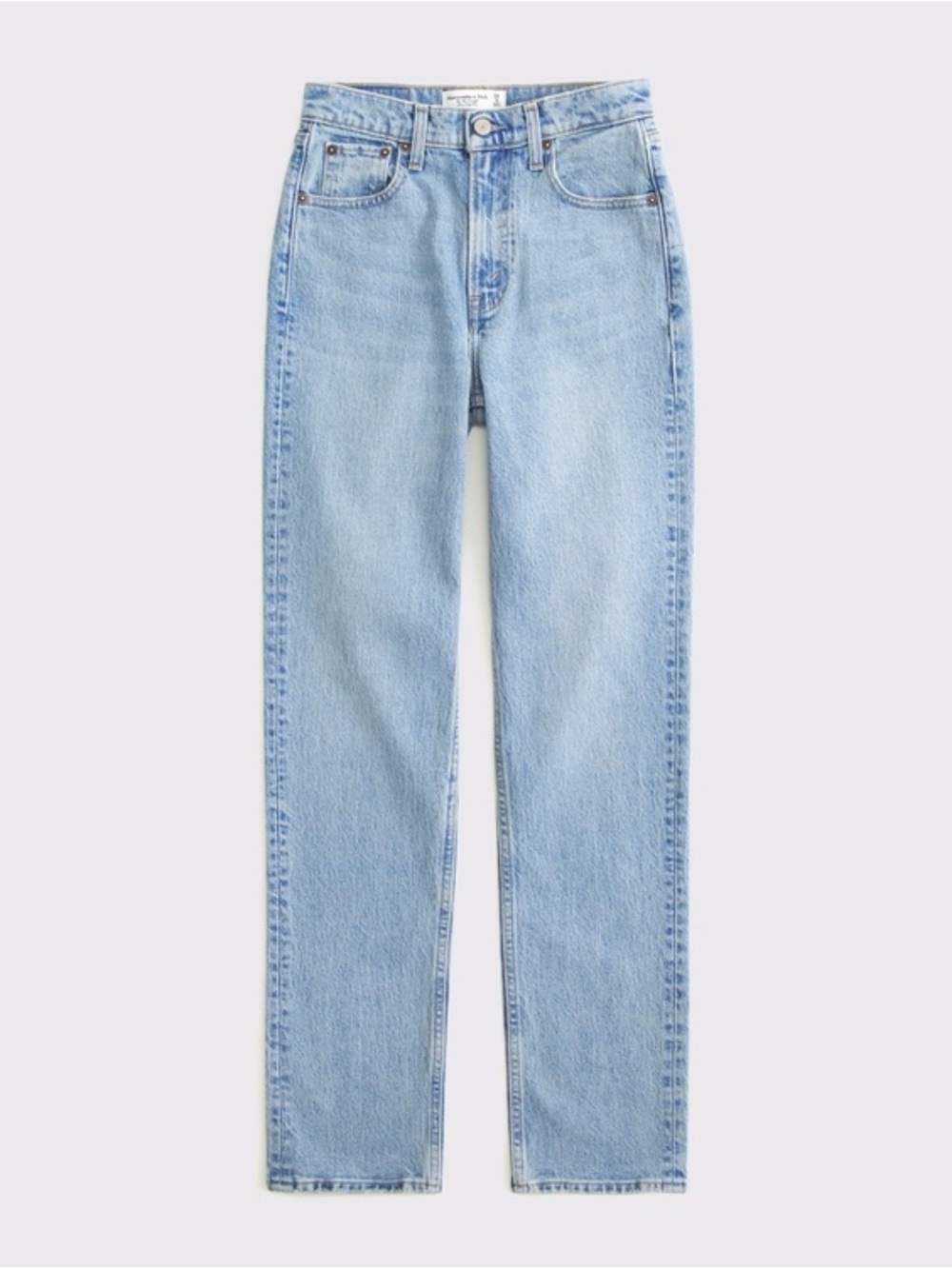 Abercrombie & Fitch Ultra High Rise 90s Straight Jean Medium Wash Sz 27 - Picture 6 of 12